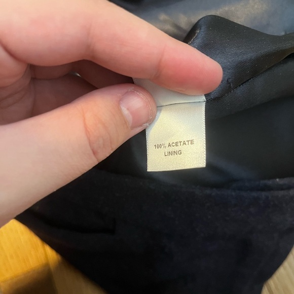 Erica Tanov 100% Wool Dark Blue Long Pencil Skirt Size 2 - Picture 5 of 6